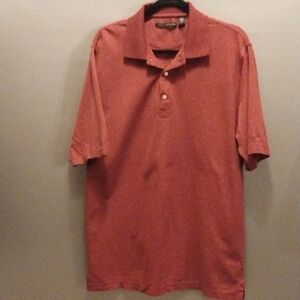 Greg Norman Men's Red Polo Shirt Size L